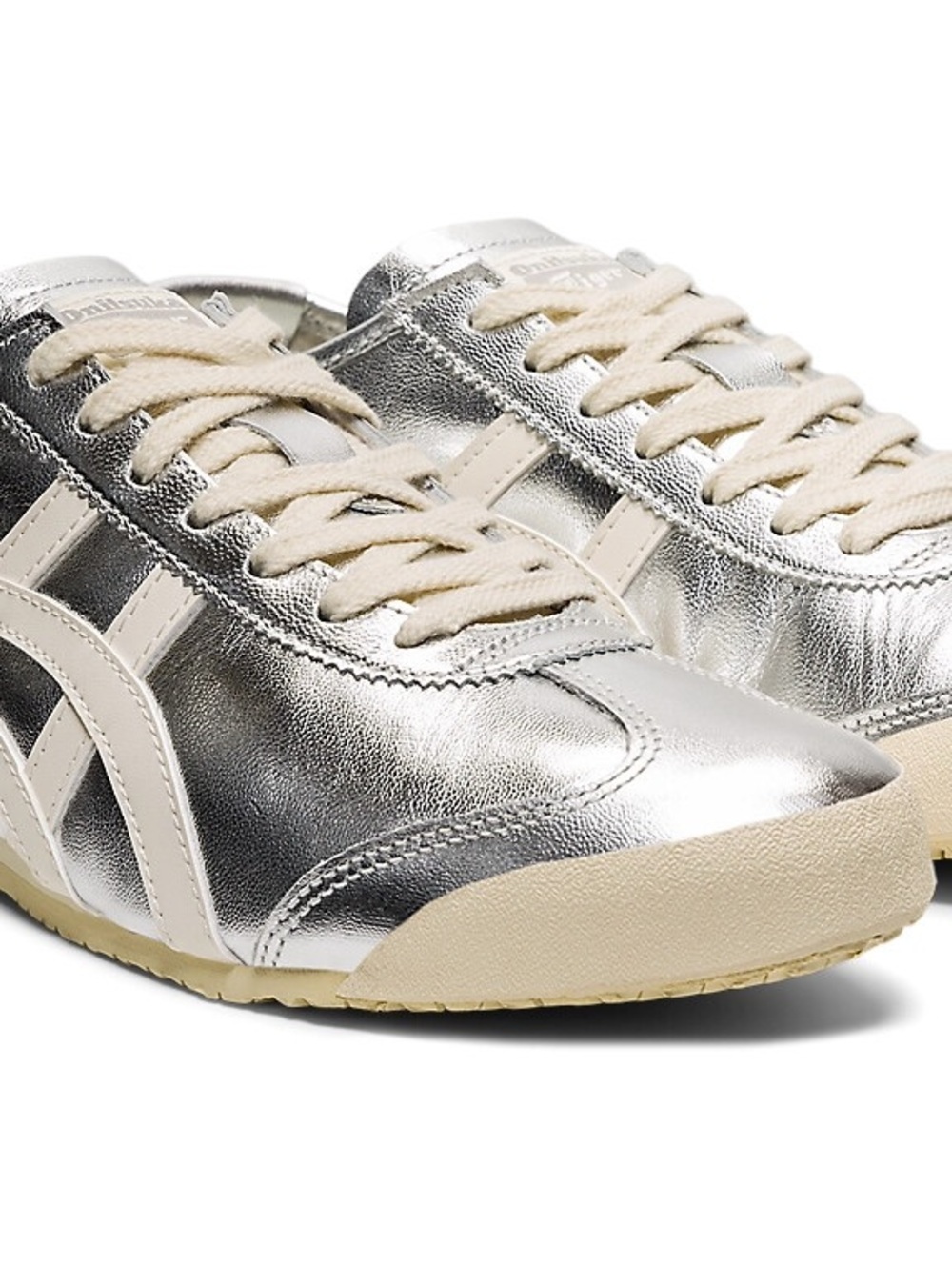 silver onitsuka tiger mexico 66 sneakers
